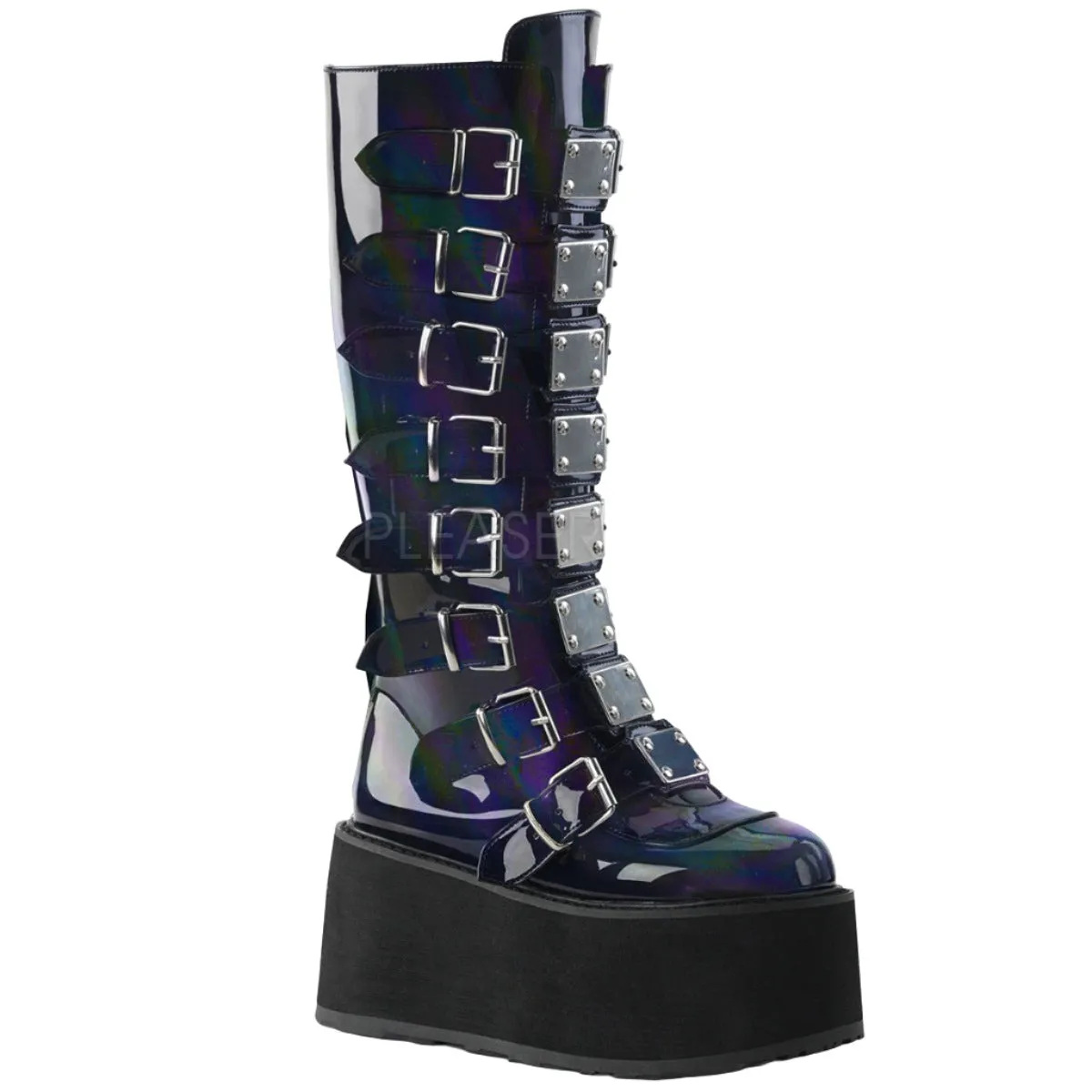 DemoniaCult DAMNED-318 Boots Hologram