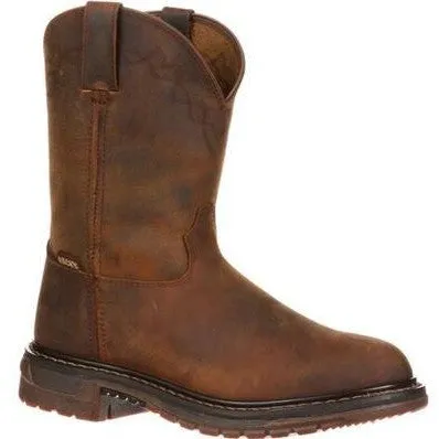 Rocky Men's Original Ride Roper 10" Round Toe Western Boot -Brown- FQ0001108